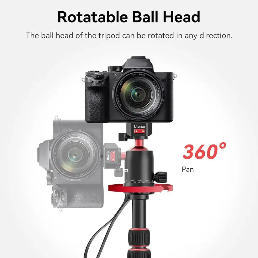 Ulanzi TT31 72.4" Aluminum Tripod & Monopod 33lb Load, Quick Release Ulanzi