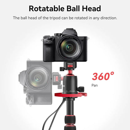 Ulanzi TT31 72.4" Aluminum Tripod & Monopod 33lb Load, Quick Release