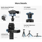 Ulanzi TT35 Carbon Fiber Hiking Stick Tripod Kit with Arca QR Ulanzi