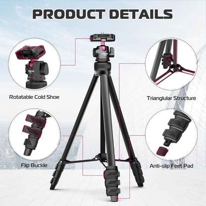 Ulanzi TT51 Portable Tripod Stand with 360Ã‚Â° Ball Head & Phone Holder