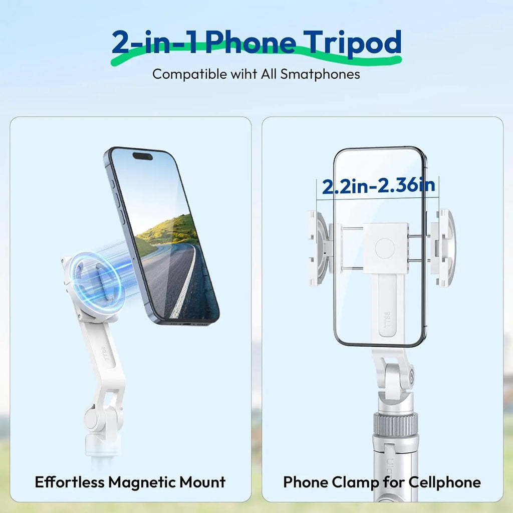 Ulanzi TT88 Magnetic Tripod & Selfie Stick iPhone 17 Vlogging Stand Ulanzi