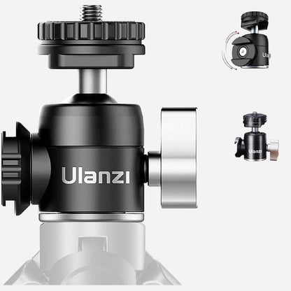 Ulanzi U-60 Mini Ball Head with Dual Cold Shoe