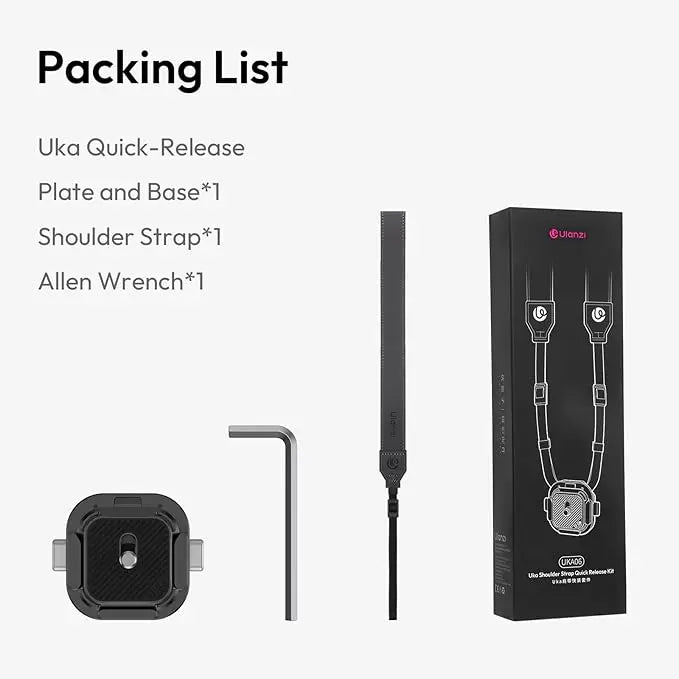Ulanzi UKA06 Camera Shoulder Strap Quick Release Kit (10kg Load Capacity) Ulanzi