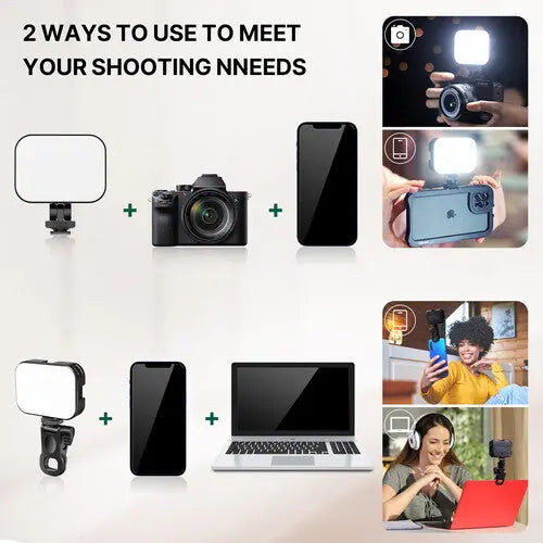 Ulanzi VL100X Clip LED Selfie Light Bi-Color Portable Panel (2500 6500K) Ulanzi