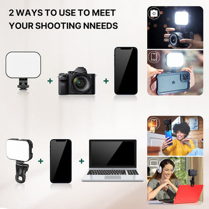 Ulanzi VL100X Clip LED Selfie Light Bi-Color Portable Panel (2500 6500K)