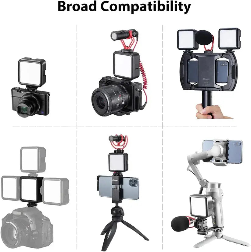 Ulanzi VL49 LED Video Light with 2000mAh Battery & 3 Cold Shoes Ulanzi