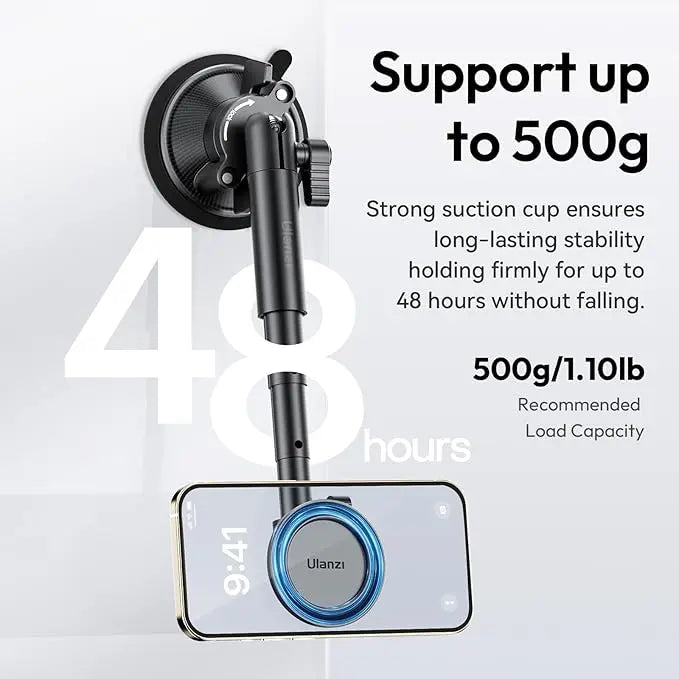 Ulanzi ZJ06 Magnetic Suction Cup Mount MagSafe iPhone Holder for Car & Filming Ulanzi