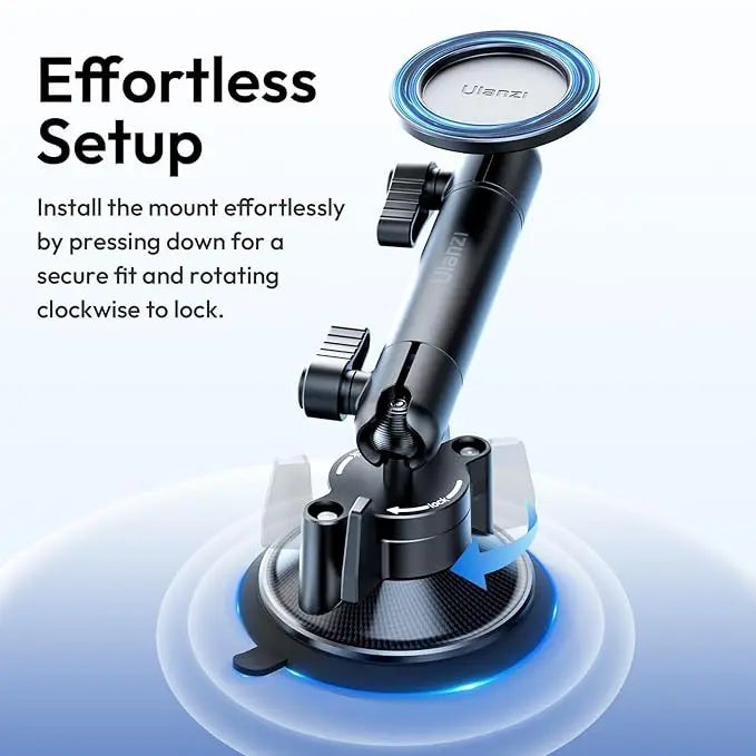 Ulanzi ZJ06 Magnetic Suction Cup Mount MagSafe iPhone Holder for Car & Filming Ulanzi