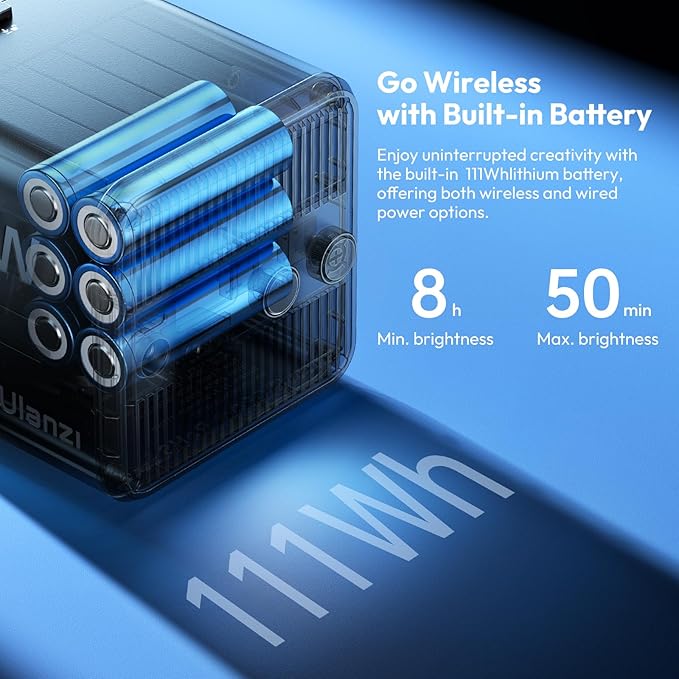 Ulanzi 100W RGB Portable LED Video Light with Battery & Adapter