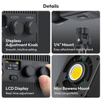 Ulanzi 100W RGB Portable LED Video Light with Battery & Adapter Ulanzi