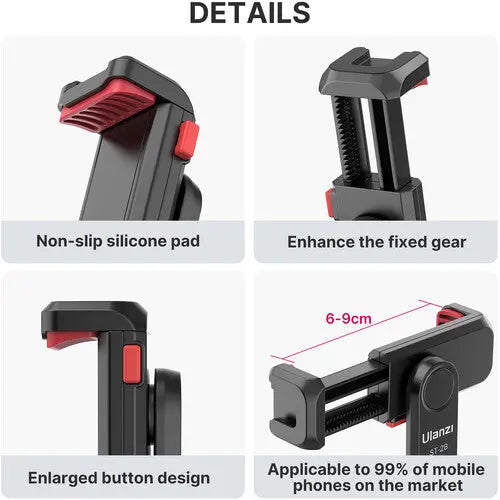 Ulanzi 2575 ST-06S Multi-Function Cold Shoe Smartphone Holder Ulanzi