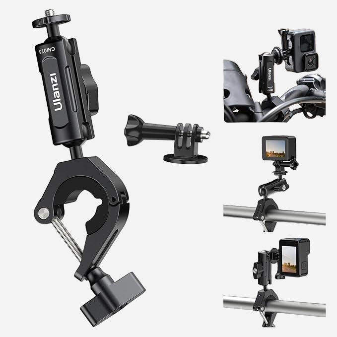 Ulanzi CM025 Bike & Motorcycle Handlebar Mount for Action Cameras