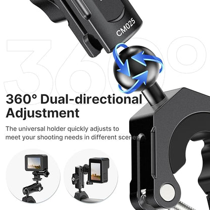 Ulanzi CM025 Bike & Motorcycle Handlebar Mount for Action Cameras