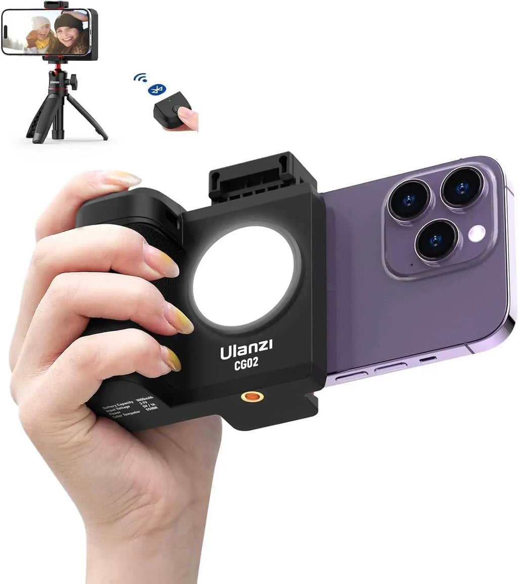 Ulanzi CG02 Smartphone Camera Grip with Bluetooth & Light Ulanzi