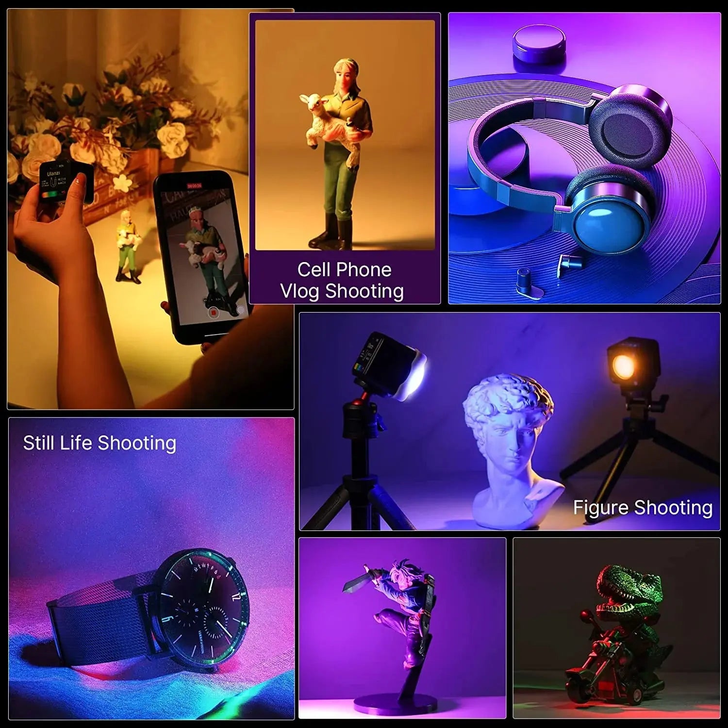 Ulanzi L2 RGB LED Video Light Magnetic Pocket Cube Light Ulanzi