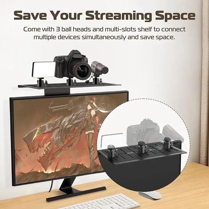 Ulanzi LS16 DSLR Monitor Top Shelf Clamp for VESA Arm & Desk Mounts Ulanzi