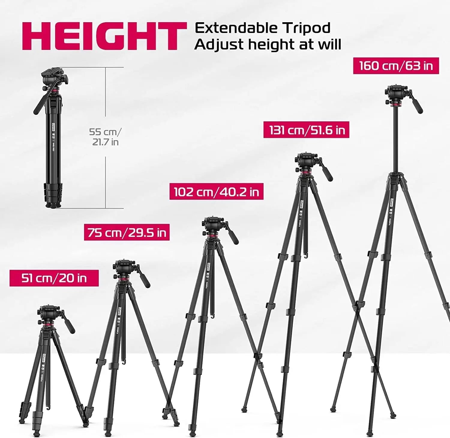 Ulanzi MT-56 Extendable Tripod with Ball Head Ulanzi