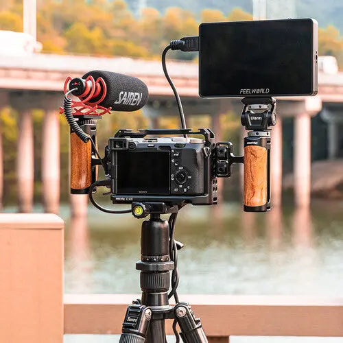 Ulanzi R075 Wooden Camera Cage Handle Grip Left/Right Compatible Ulanzi