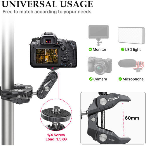 Ulanzi R094 Multi-Functional Super Clamp Mount