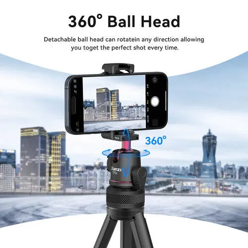 Ulanzi TT51 Portable Tripod Stand with 360Ã‚Â° Ball Head & Phone Holder Ulanzi
