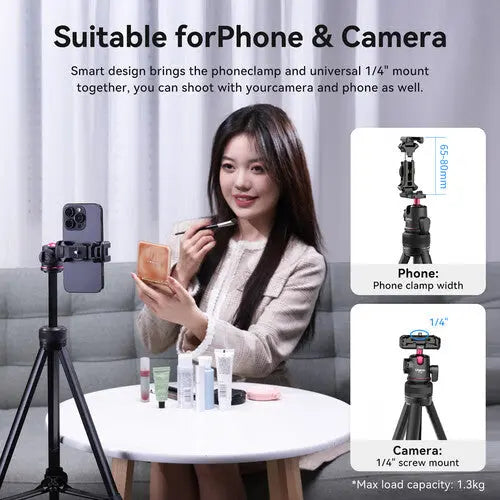 Ulanzi TT51 Portable Tripod Stand with 360Ã‚Â° Ball Head & Phone Holder Ulanzi