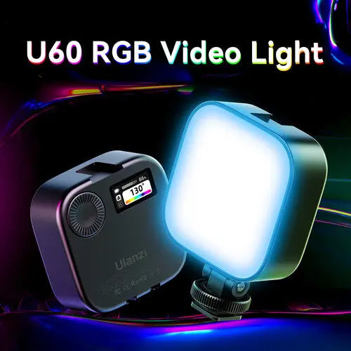 ULANZI U60 RGB Video Light Portable LED Panel (Black) Ulanzi