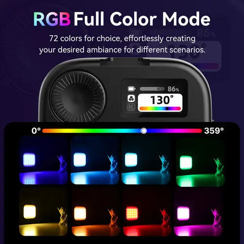 ULANZI U60 RGB Video Light Portable LED Panel (Black) Ulanzi