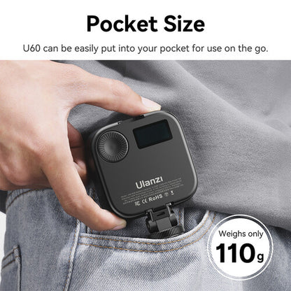 ULANZI U60 RGB Video Light  Portable LED Panel (Black)