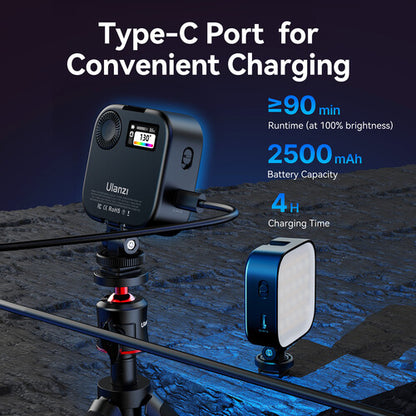 ULANZI U60 RGB Video Light  Portable LED Panel (Black)