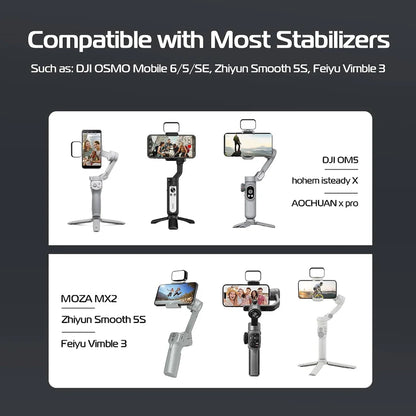 Ulanzi VL40 OM Magnetic Fill Light for DJI Osmo Mobile & Insta360