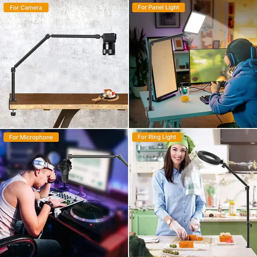 VIJIM LS08 Flexible Overhead Camera Mount with Desk Clamp Ulanzi