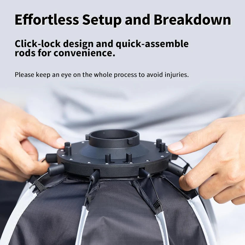 VIJIM AS-D30 Mini Bowens Mount Octagonal Softbox 30cm