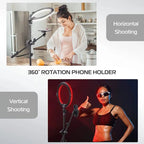 VIJIM K9 8 RGB Ring Light with Stand & Phone Holder Ulanzi