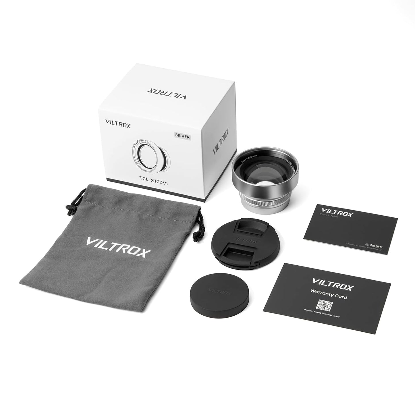 Viltrox Tele Conversion Lens for Fujifilm X100 Silver