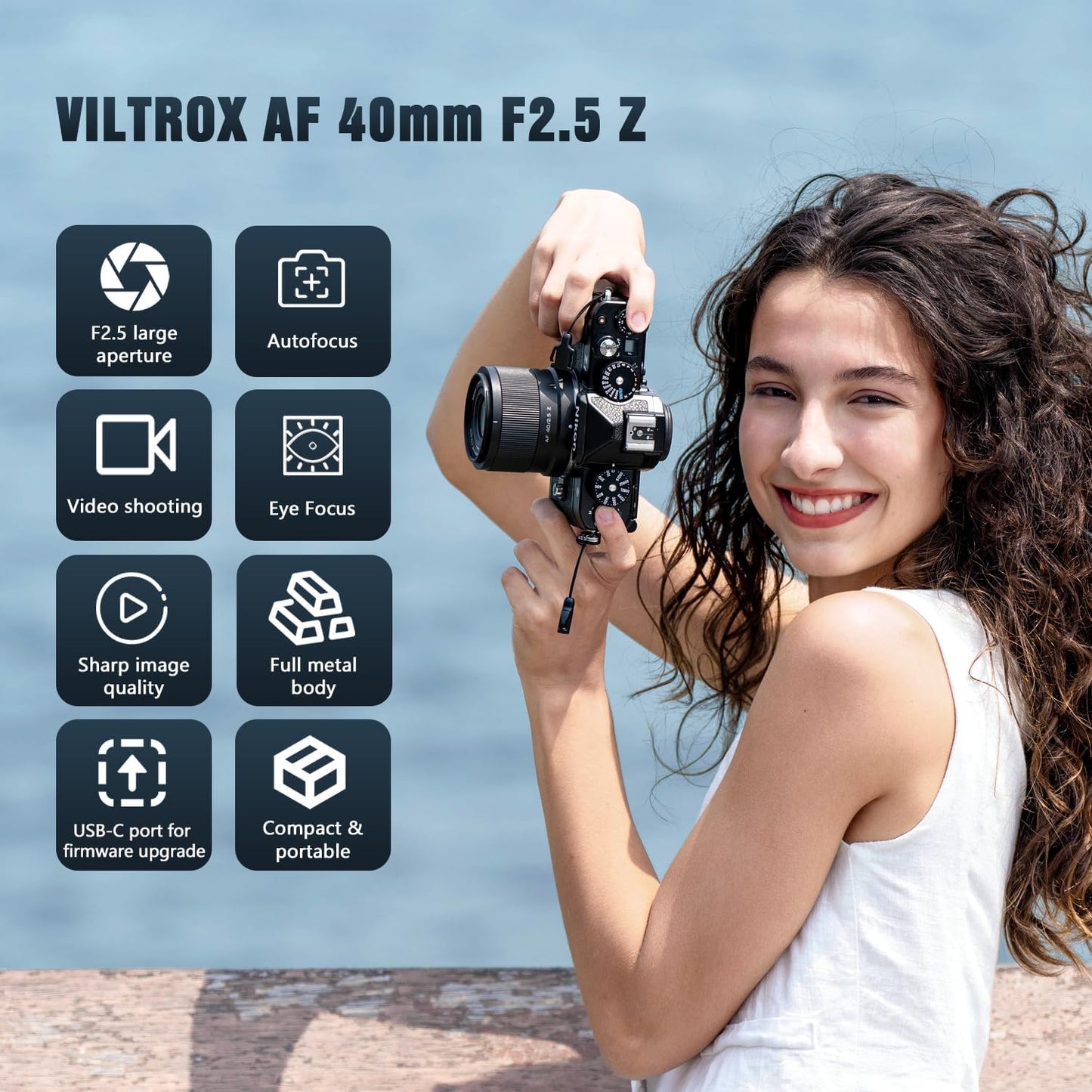 VILTROX 40mm F2.5 Full Frame Prime Autofocus Lens