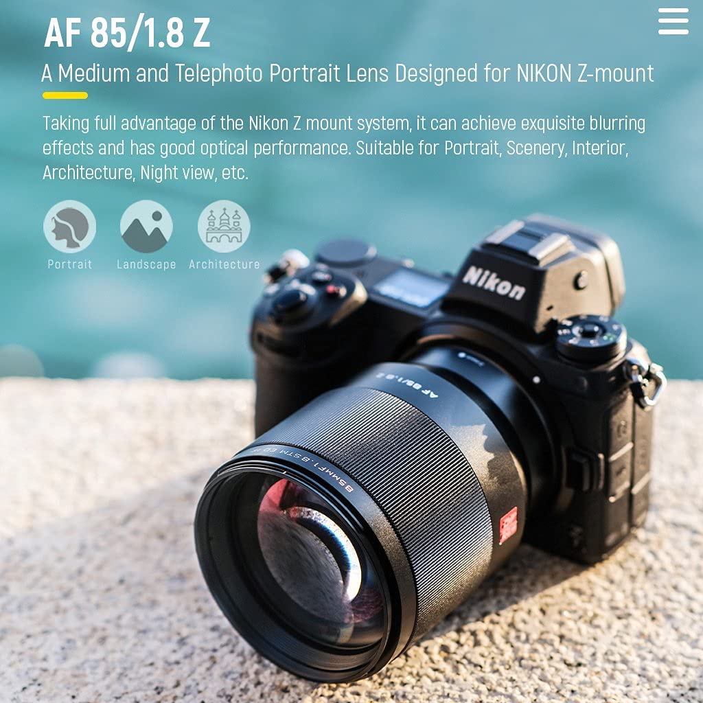 VILTROX 85mm F1.8 Mark II STM Full Frame Lens