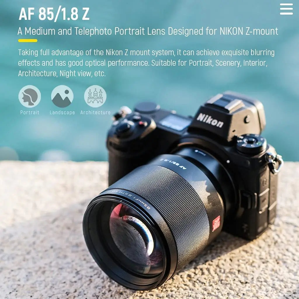 VILTROX 85mm F1.8 Mark II STM Full Frame Lens Viltrox