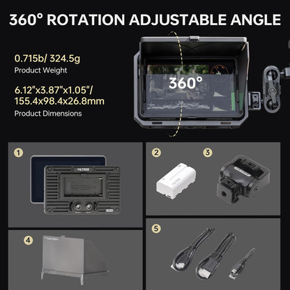 VILTROX High Brightness Camera Field Monitor