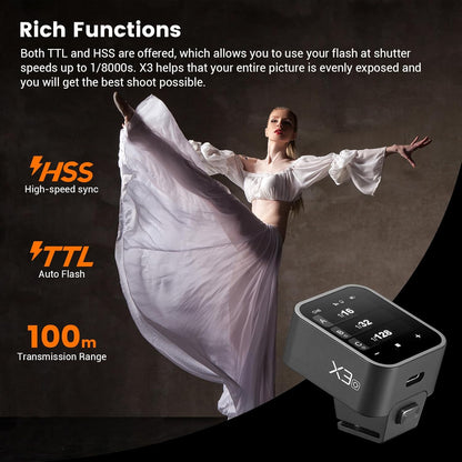 Godox X3-O TTL Wireless Flash Trigger for Olympus