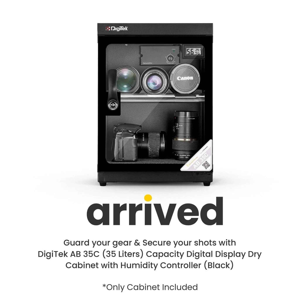 Digitek AB 35C 35 Liters Digital Display Dry Cabinet with Humidity Controller - Black