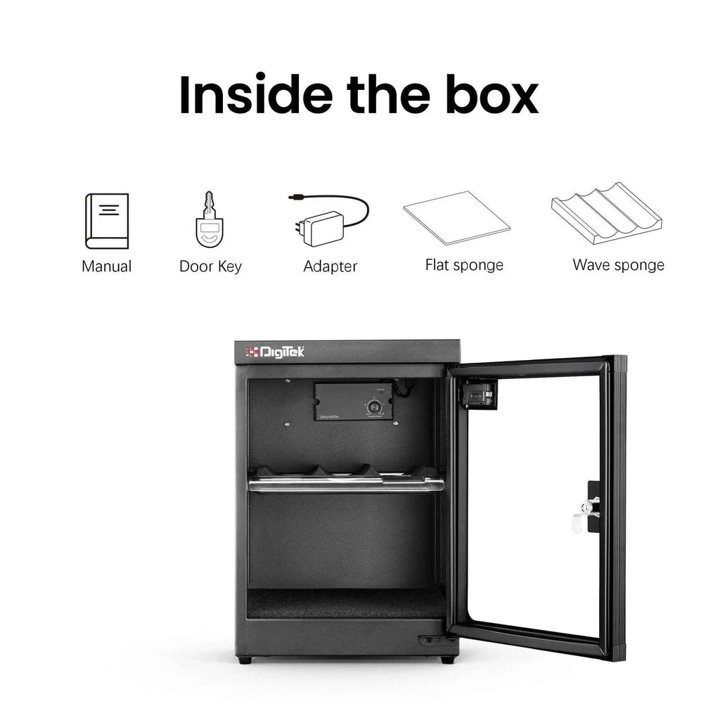 Digitek AB 35C 35 Liters Digital Display Dry Cabinet with Humidity Controller - Black