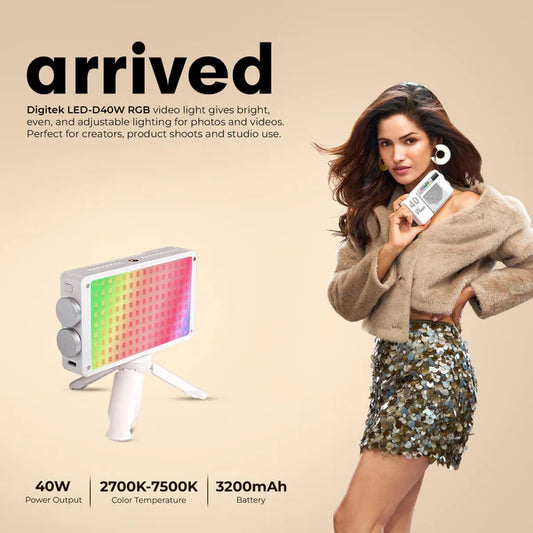 Digitek LED D40W RGB Portable 40W LED Video Light