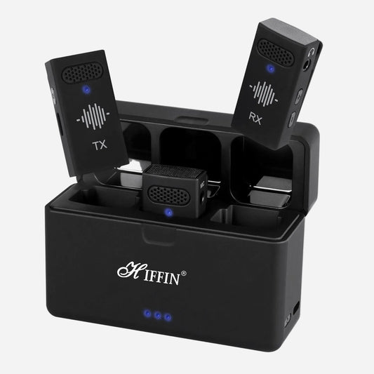Hiffin HWM-50 Wireless Microphone System for Camera & Phone