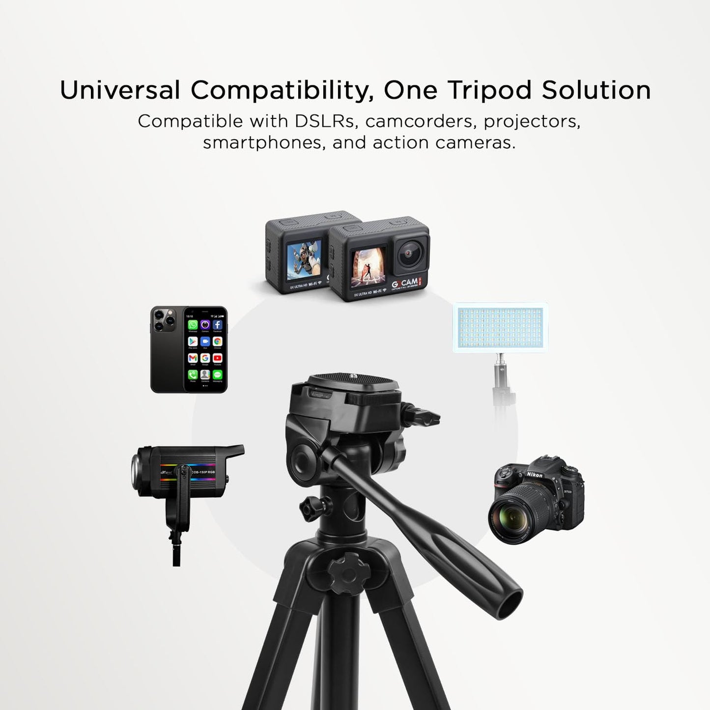 HTR-900 Aluminium Tripod Cum Monopod 4.5ft