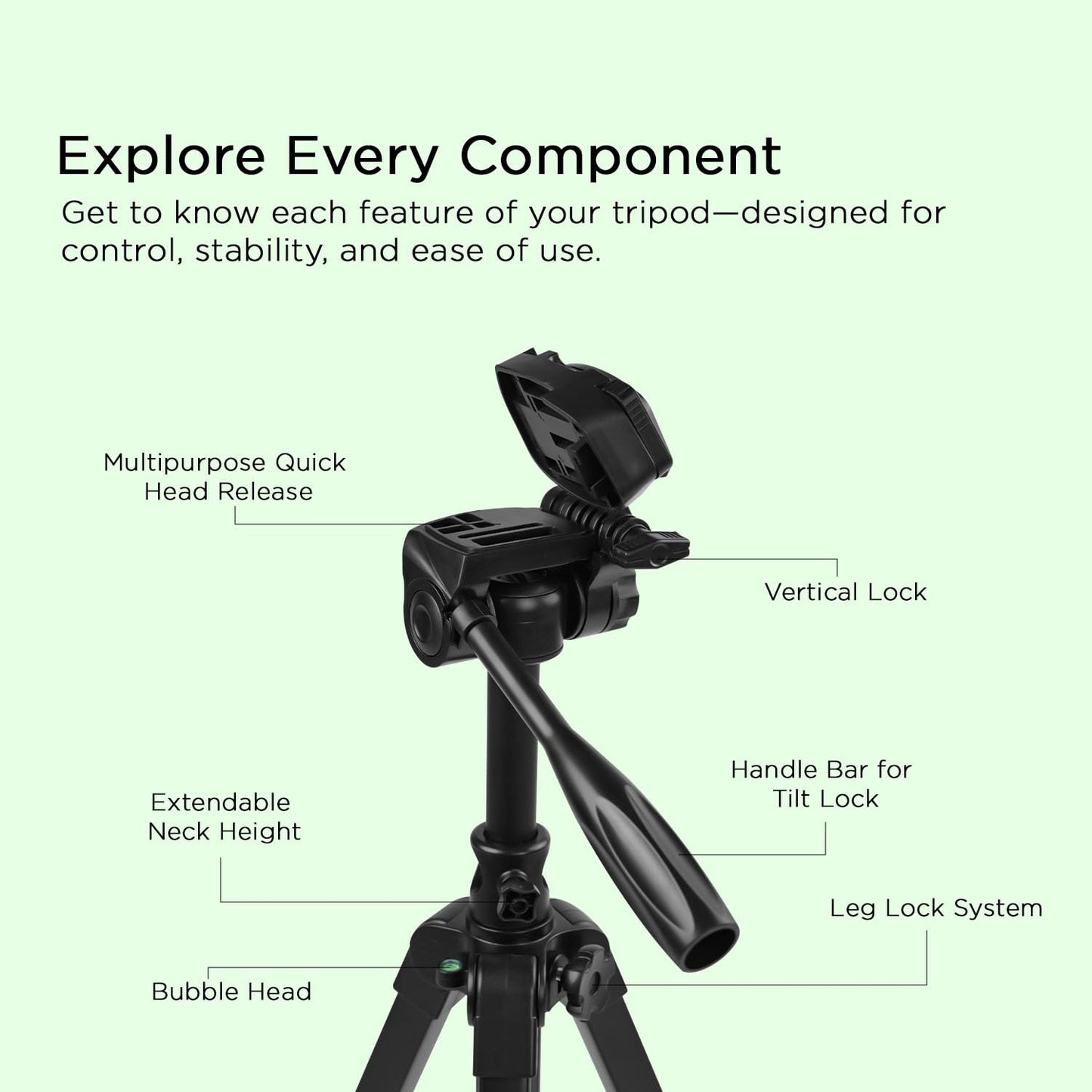 HTR-900 Aluminium Tripod Cum Monopod 4.5ft