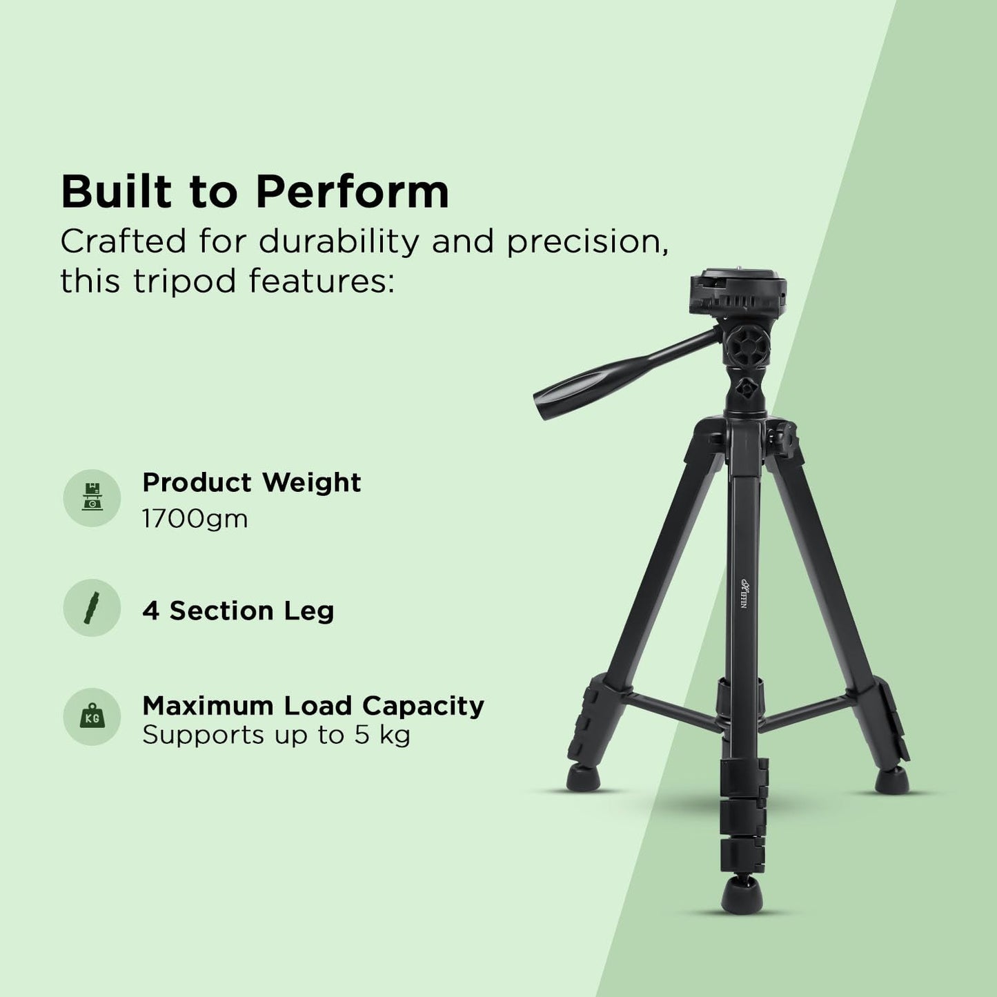 HTR-900 Aluminium Tripod Cum Monopod 4.5ft