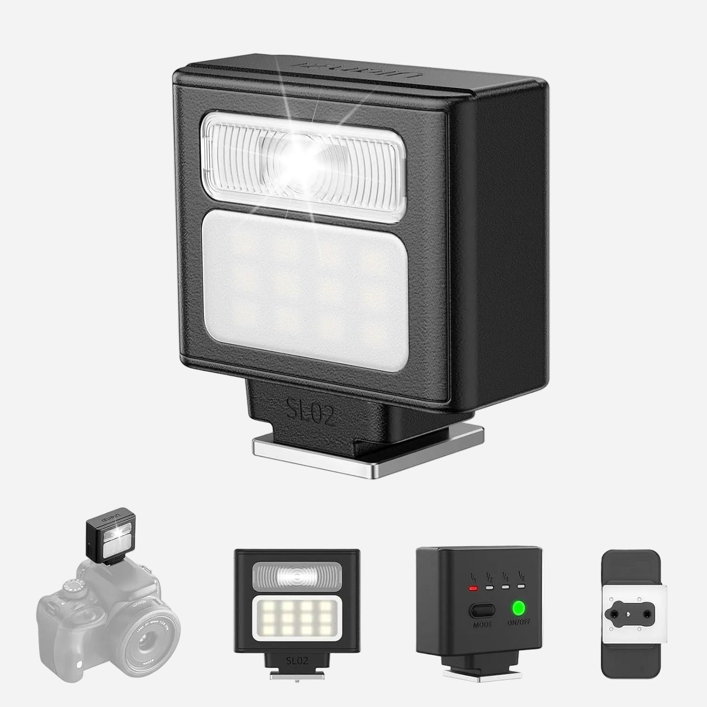 Ulanzi SL02 Mini Flash Speedlite with LED Video Light