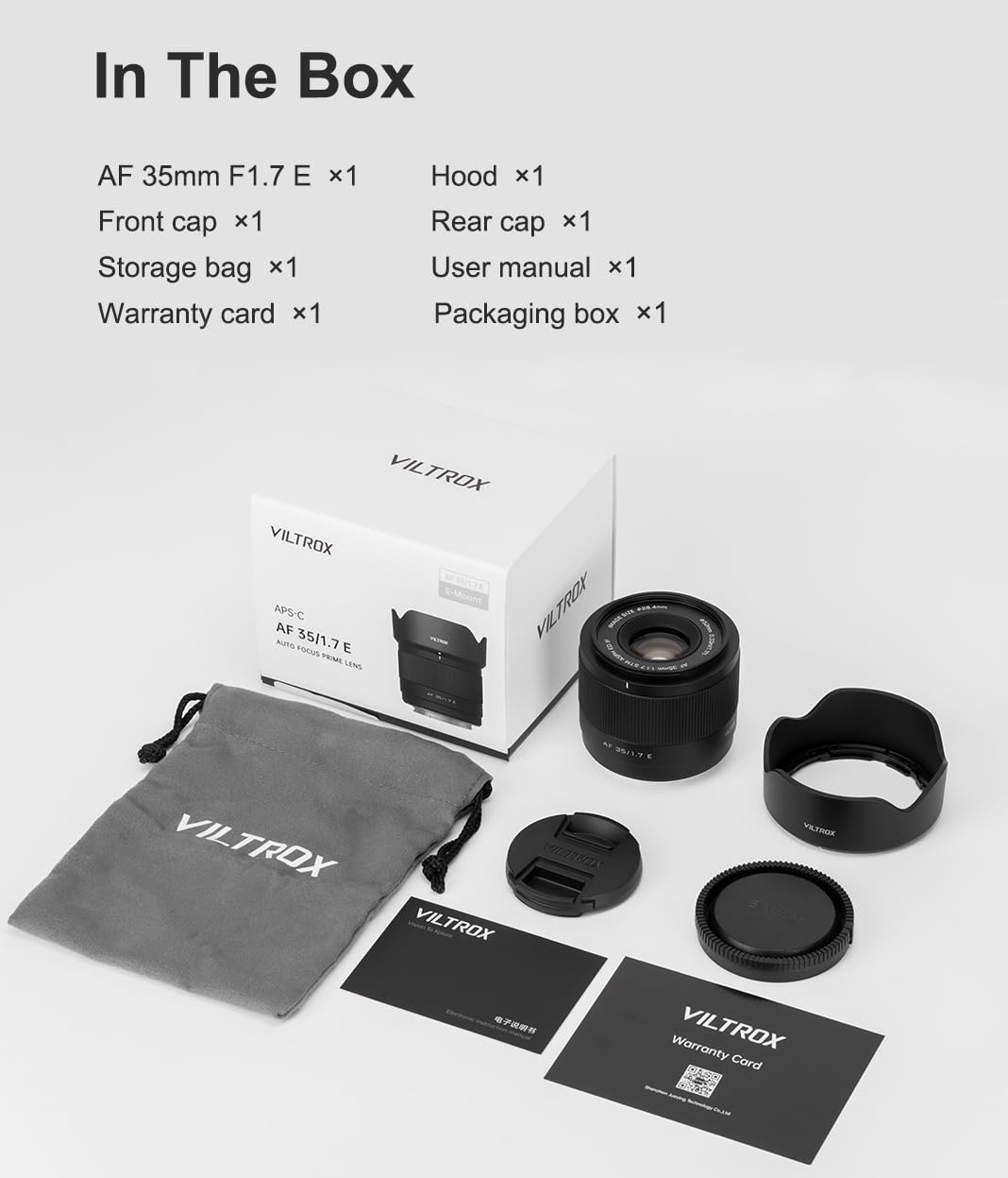 VILTROX AF 35mm F1.7 APS-C Lens for Sony E